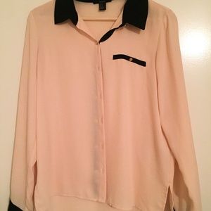 Light Pink Button Down Blouse
